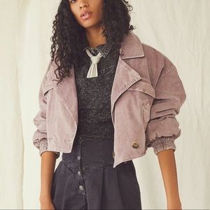 Free People Sure Thing Bomber Jacket